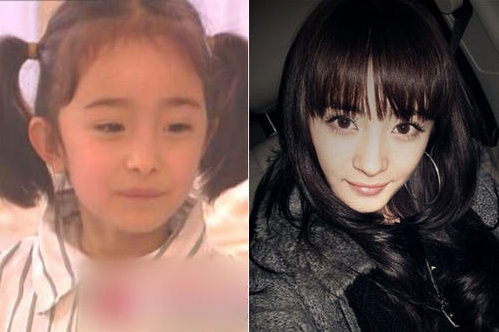 杨幂曝光女明星幼年可爱照_酷_斗转星移杨幂女